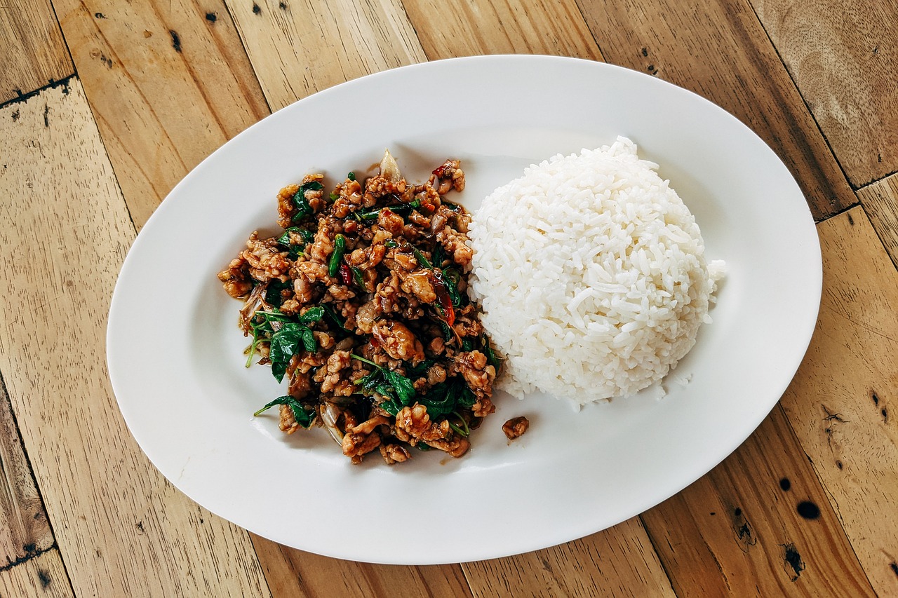 Arroz y pollo base de una alimentación fitness